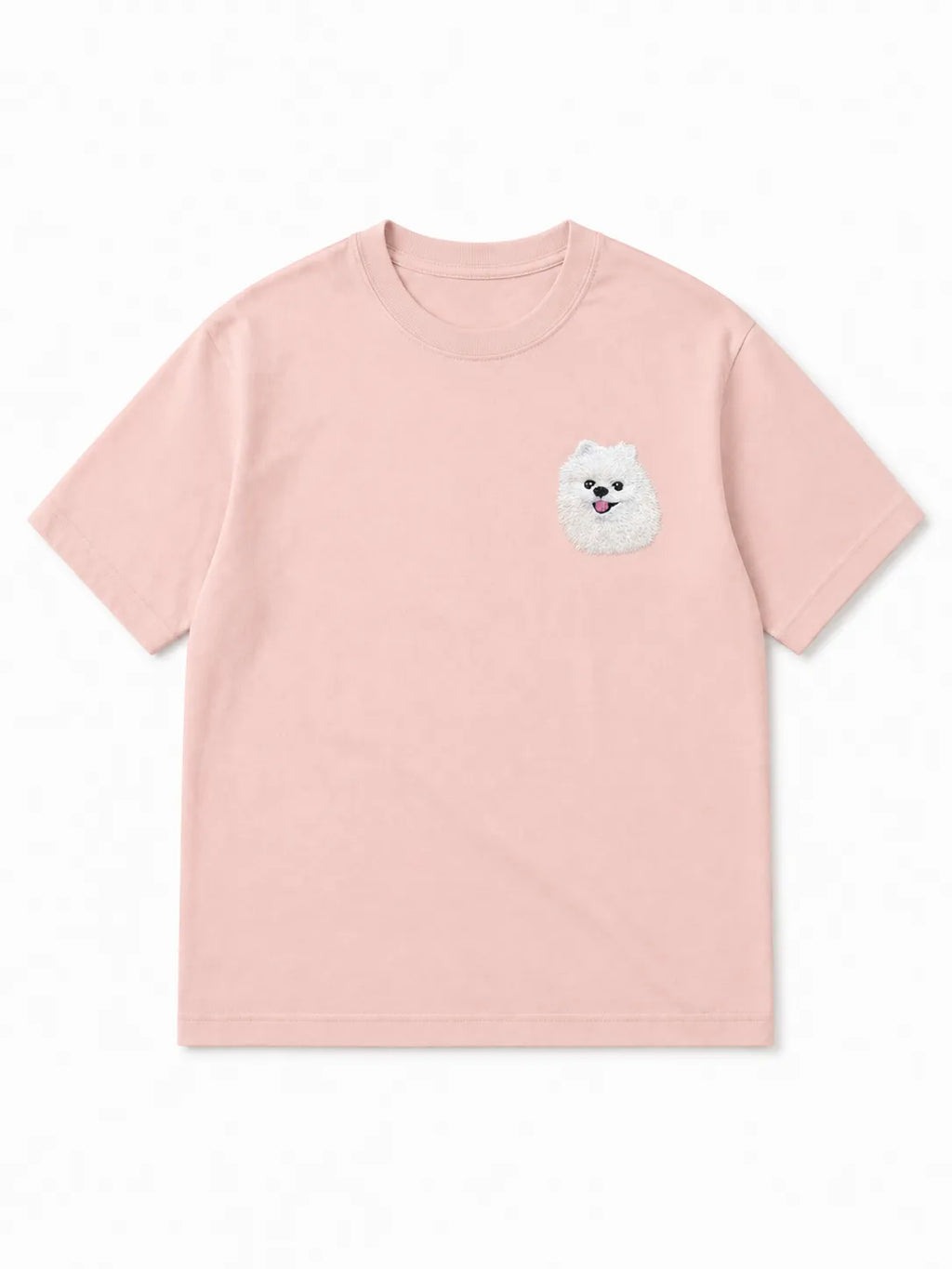 Custom Pet Portrait Embroidered T-Shirt