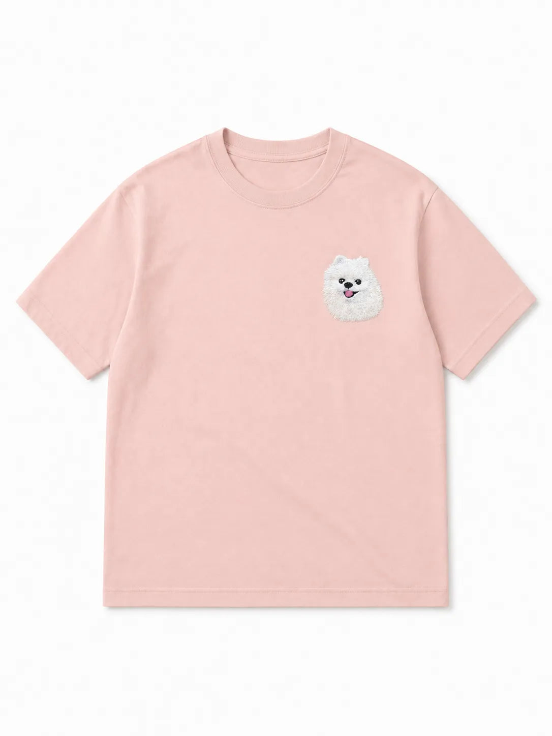 Custom Pet Portrait Embroidered T-Shirt