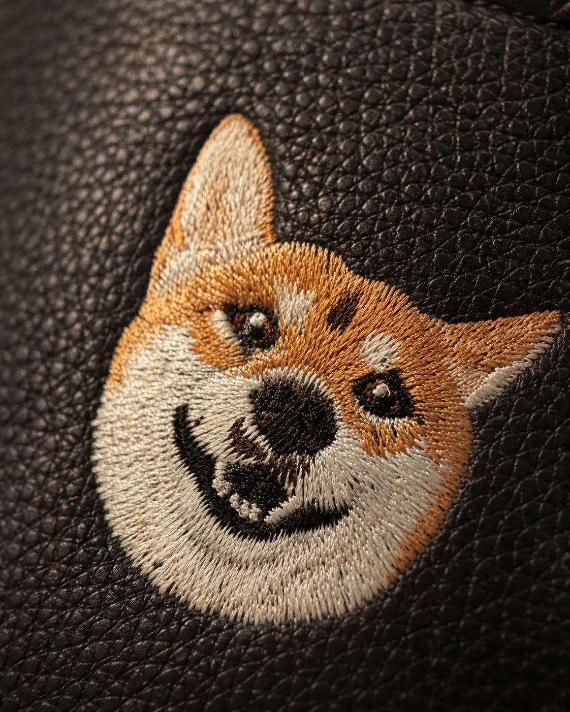 Custom Pet Portrait Embroidery Luxury Handbag