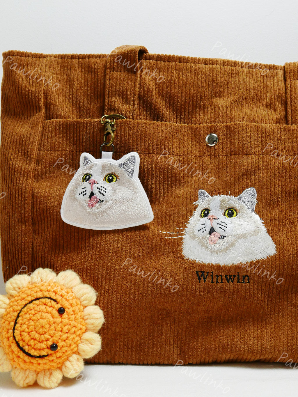 Custom Pet Embroidery Key Chain