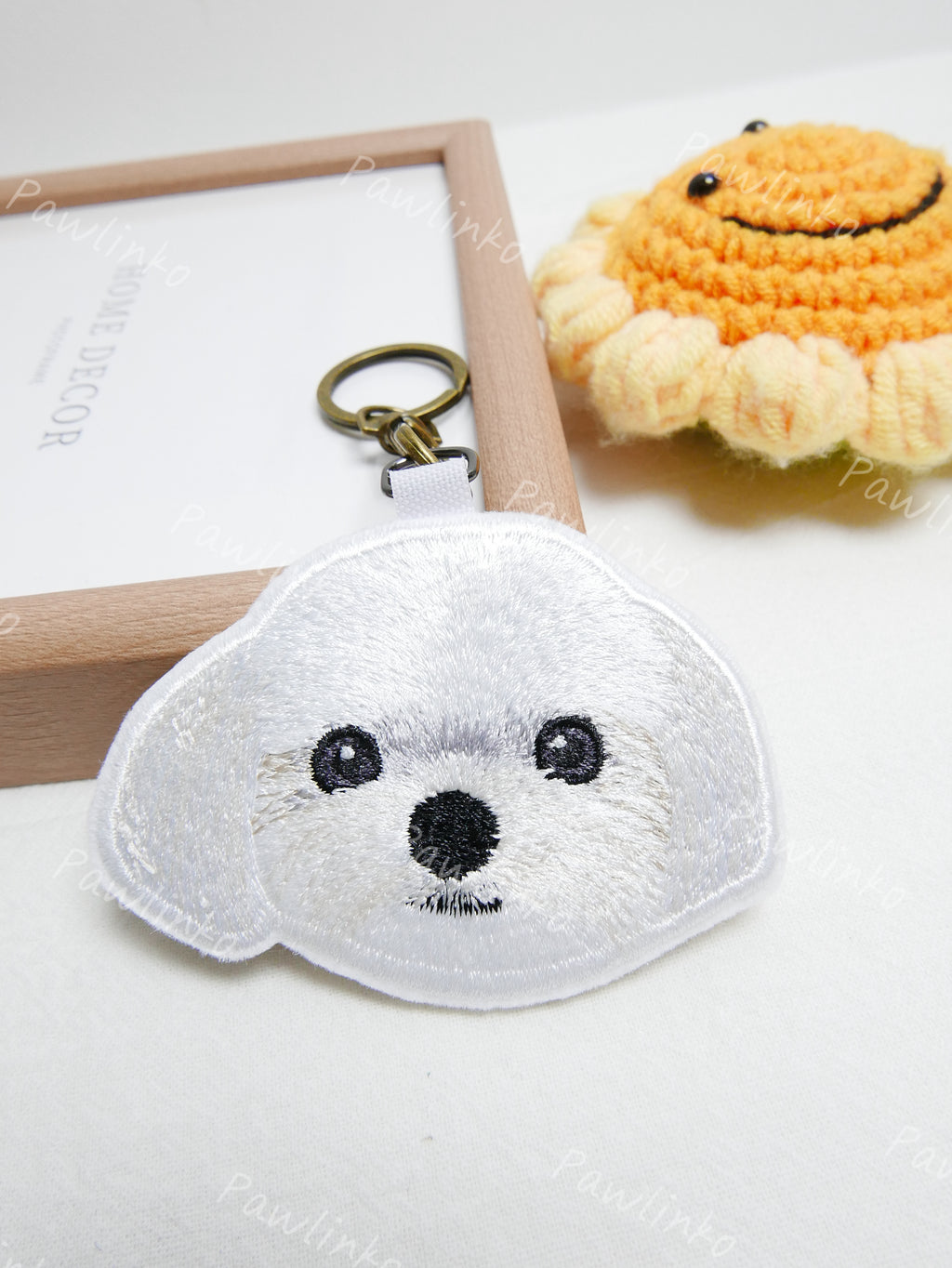 Custom Pet Embroidery Key Chain