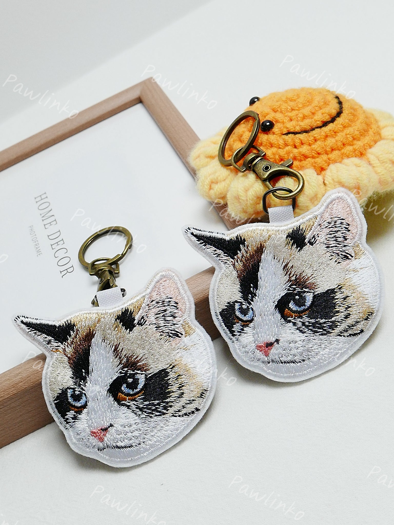 Custom Pet Embroidery Key Chain