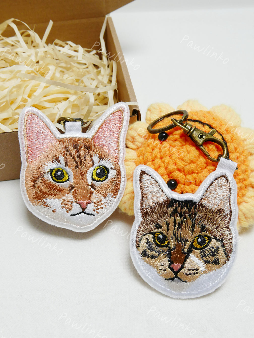 Custom Pet Embroidery Key Chain