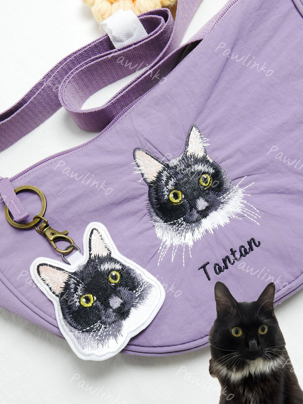 Custom Pet Embroidery Key Chain