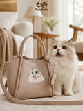Custom Pet Portrait Embroidery Luxury Handbag