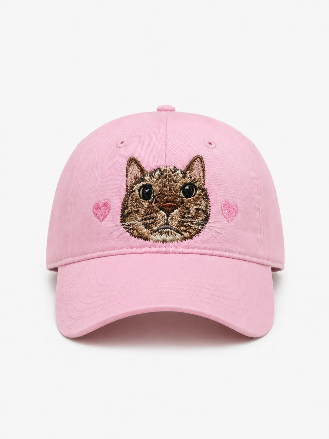 Custom Pet Portrait Embroidered Baseball Cap from Photo