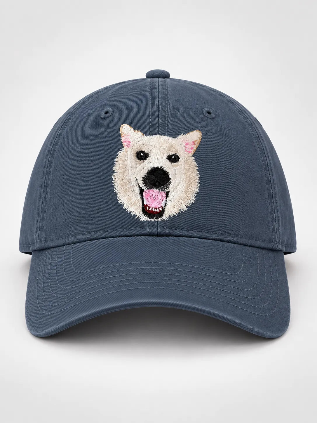 Custom Pet Portrait Embroidered Baseball Cap from Photo