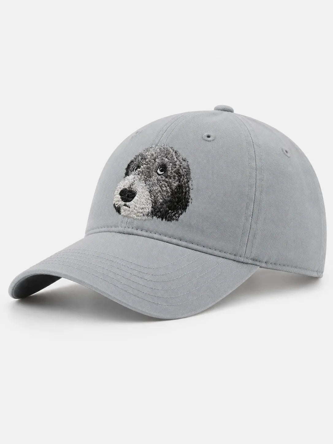 Custom Pet Portrait Embroidered Baseball Cap from Photo