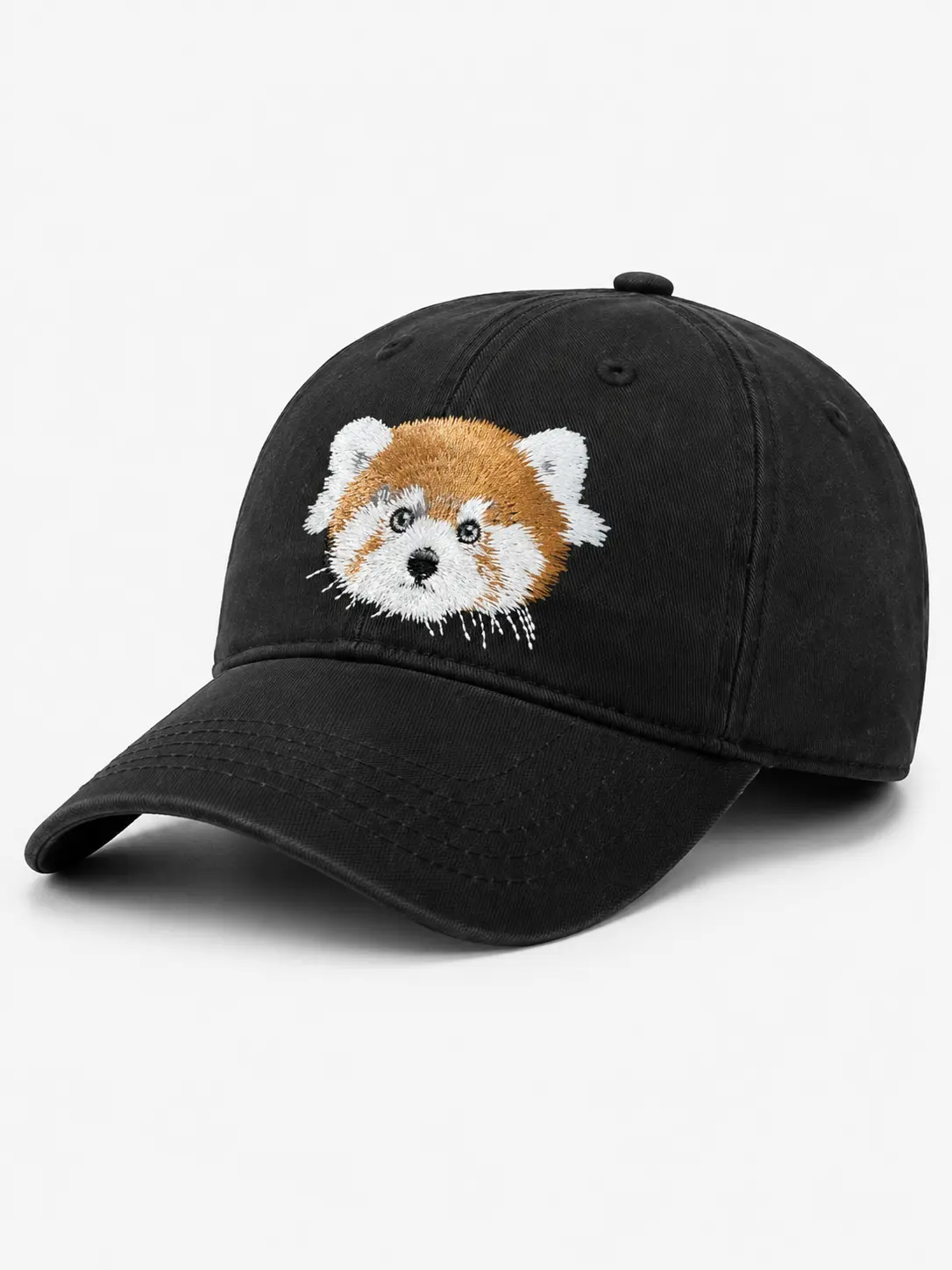 Custom Realistic Pet Portrait Embroidered Baseball Cap – Personalized from Your Pet Photo