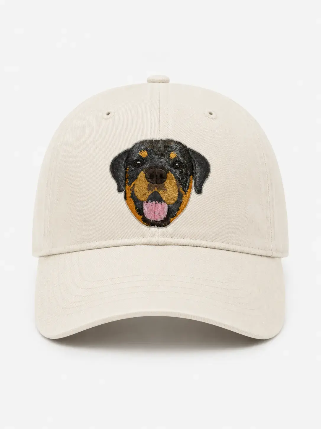 Custom Realistic Pet Portrait Embroidered Baseball Cap – Personalized from Your Pet Photo