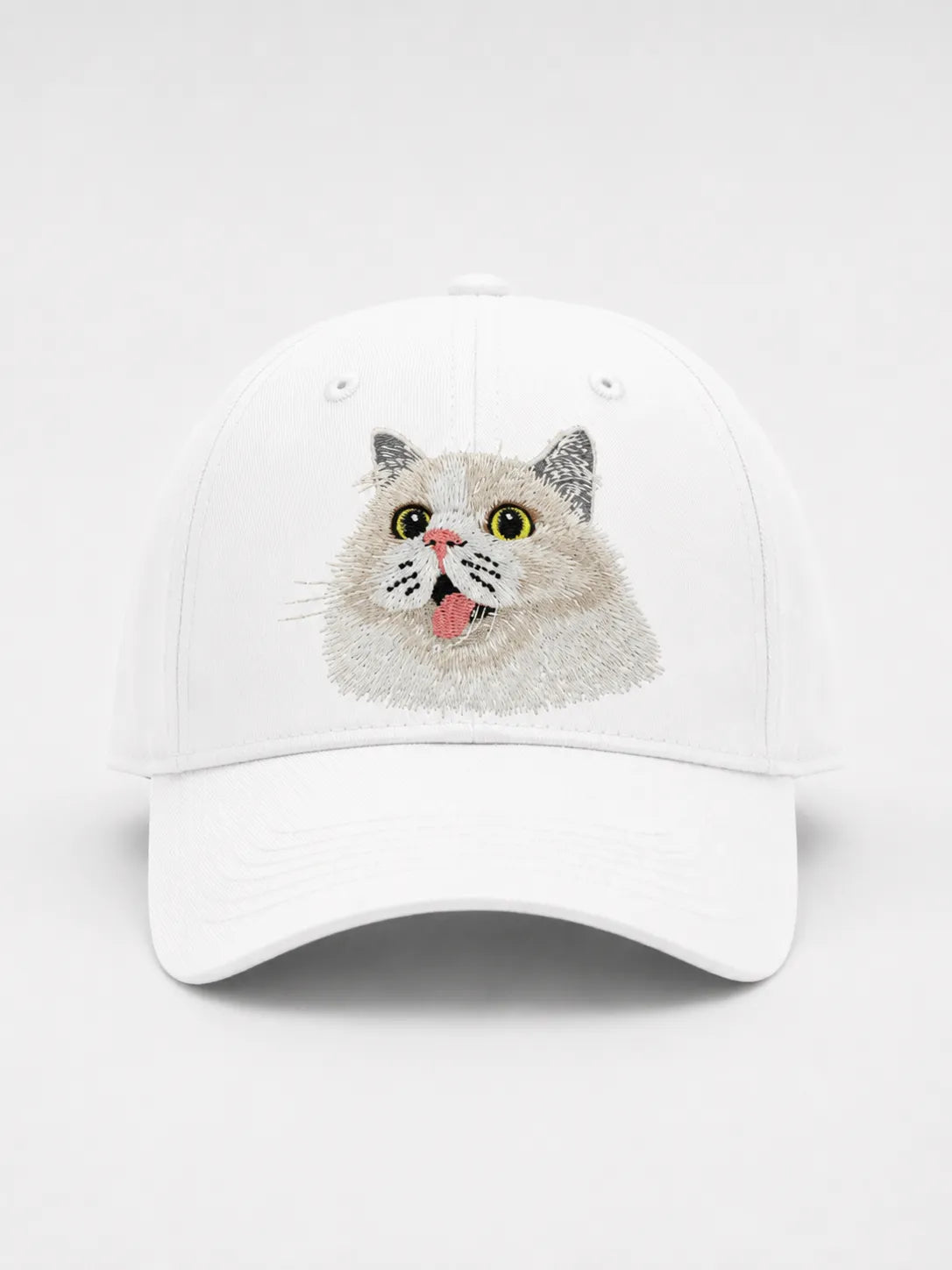 Custom Pet Portrait Embroidered Baseball Cap from Photo