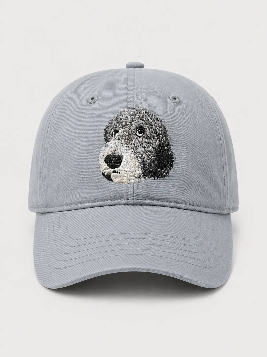 Custom Pet Portrait Embroidered Baseball Cap from Photo